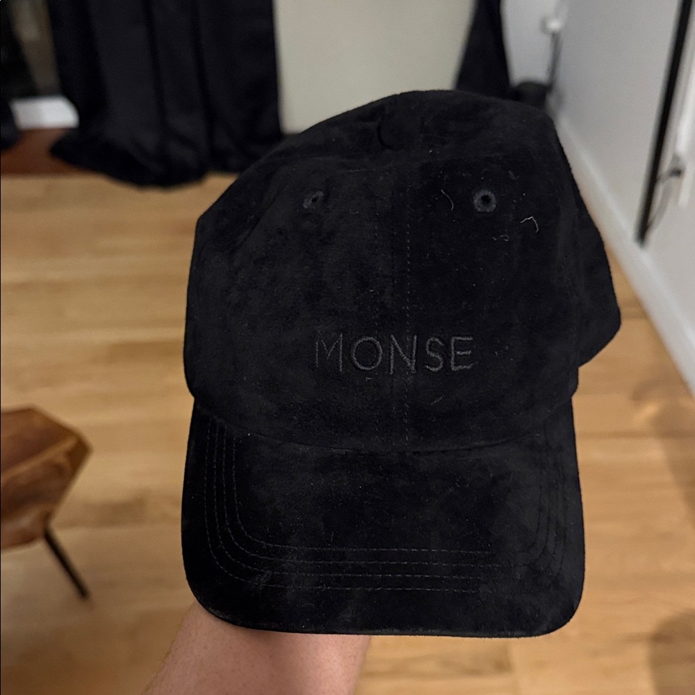MONSE Elegant Black Suede Hat